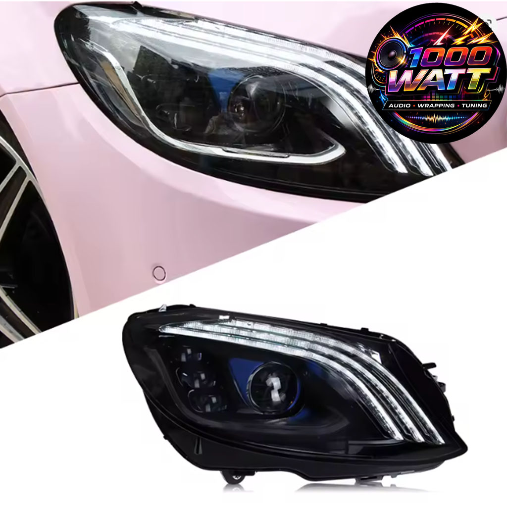 FARI MERCEDES BENZ C180 W205 (ANNO2014-2021) Luci Fendinebbia, DRL, Freno e Indicatori di Direzione, Plug and Play
